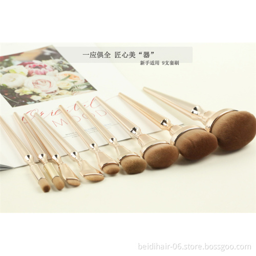 China Factory Outlet Customized Label Portable 20 pcs Makeup Brush Set Kit with Box Foundation Eyeshadow Lips Brush